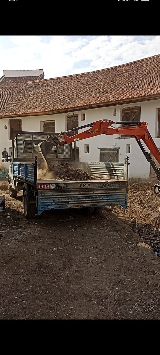 Inchiriere, miniexcavator, excavator Sapaturi,demolari, Moloz