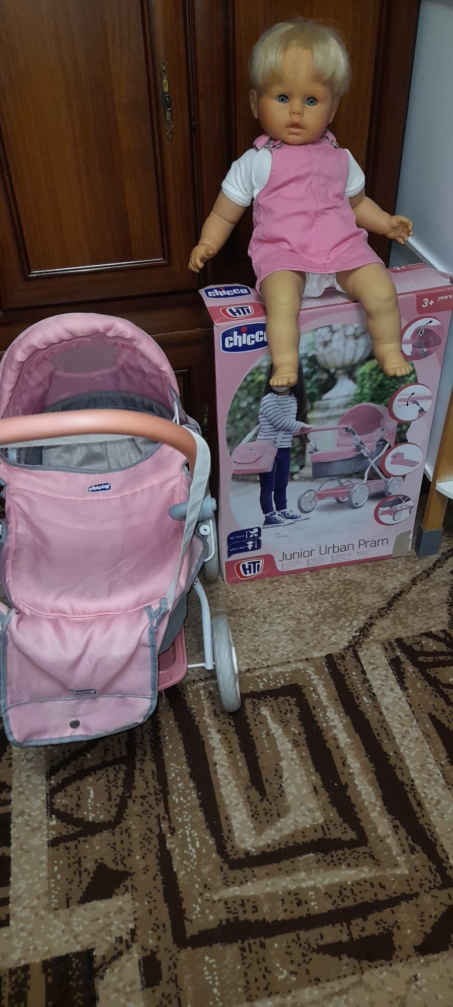Cărucior cu papusa pt fetite