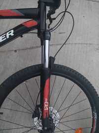 Bicicletă MTB ST 530 S 27,5" Negru-Roșu M