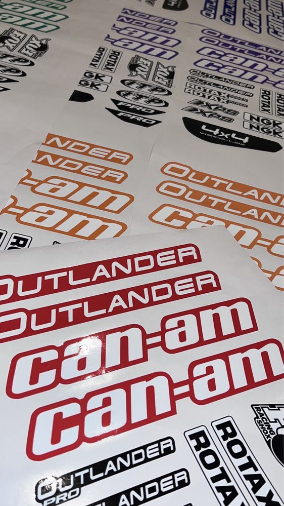 ATV Stickere CAN-AM Outlander, laminate, STOC NOU