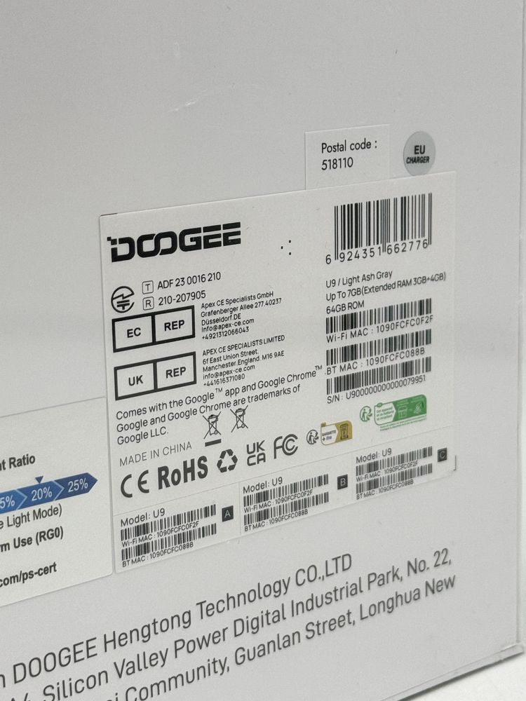 Tablet Doogee U9 Memorie 7/64GB Sigilata Oferta II