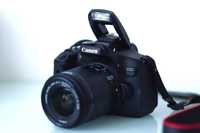 CANON 750D stare + obiectiv 18-55 STM stabilizare WiFi Touchscreen