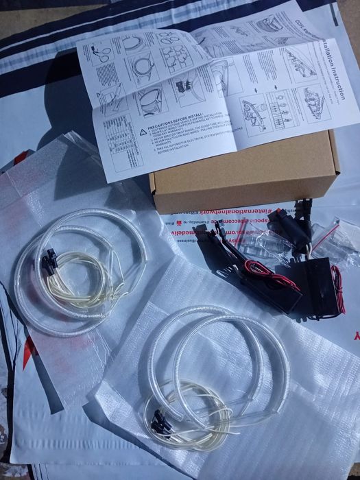 Kit angel eyes BMW cu inele CCFL pt seria 3 E36/ E46 / 5 E39/ 7 E38