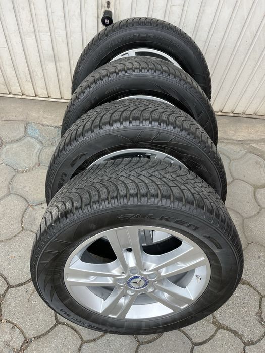 Jante aliaj 5x112mm, anvelope iarna 255/55 R18 Mercedes ML, GLE, GLC R