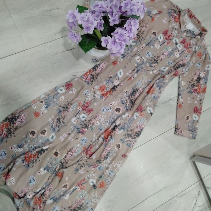 Anе More дълга рокля тип риза с флорален принт р-р С/М