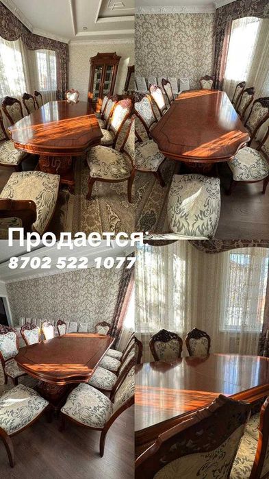 Продается малазийский, высококачественный стол со стульями