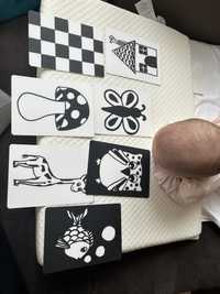 Занимателни черо бели  карти за бебета Tabula Rasa