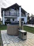 Ciubăr Fibră de Sticlă cu Sobă Externă - D225 XL