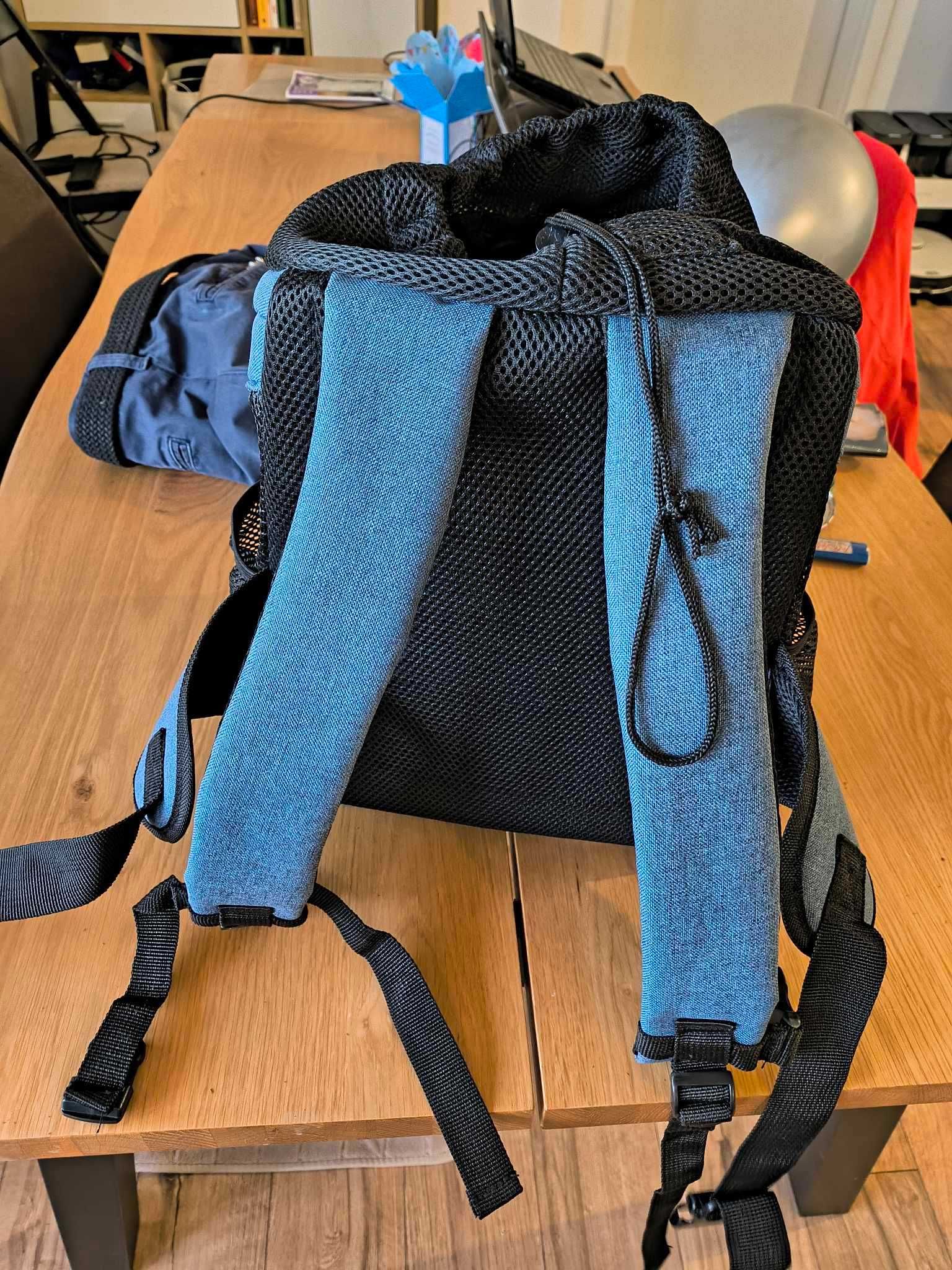 Транспортна раница за кучета Flamingo FRONT CARRIER TIMI BLUE