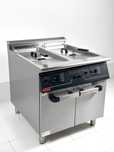 Firmann 900 - Friteuza, Friteusa, Fripteoza Gaz 2 cuve 20+20 litri