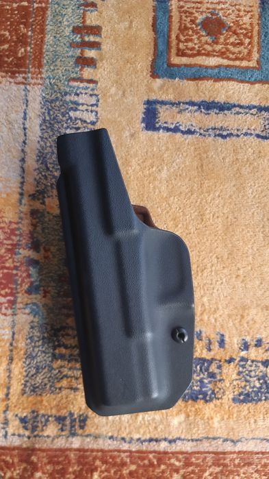 Кобур за скрито носене с алкантара отвътре за Глок 19, Глок 17