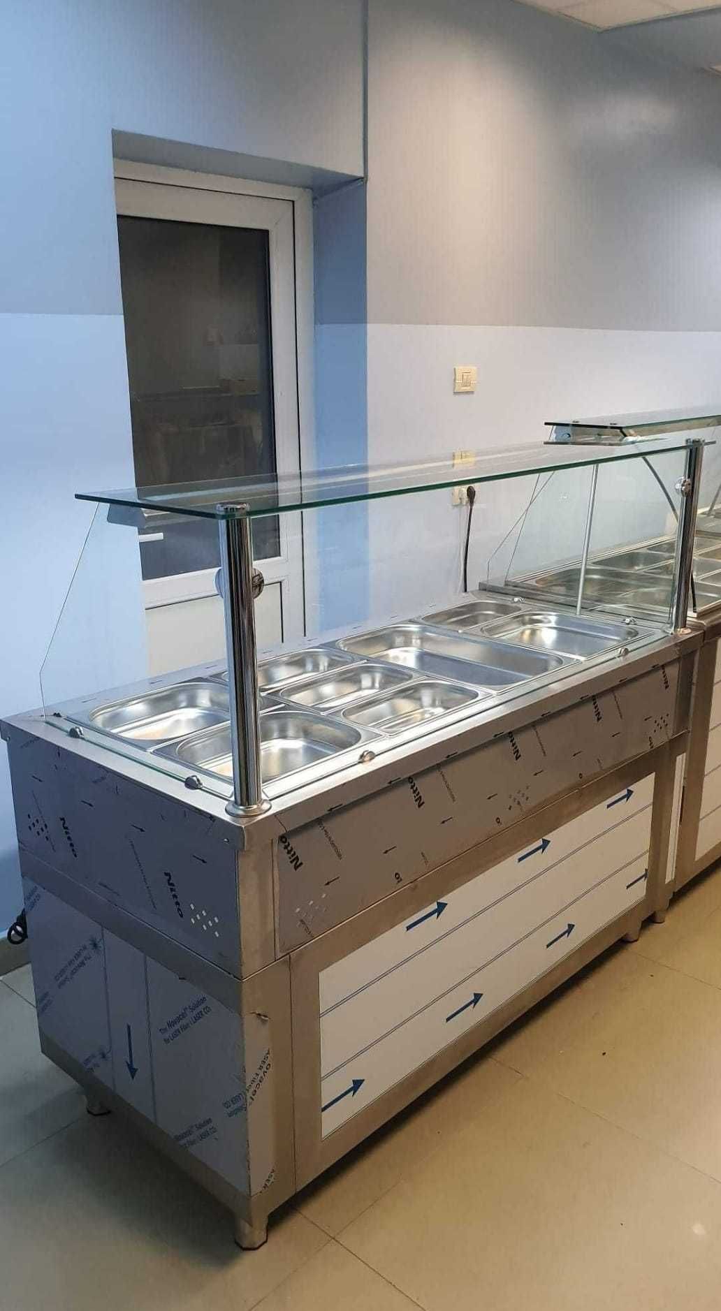 Linie AUTOSERVIRE / BAIN marie 3GN-6 GN / Vitrina CALDA 3GN-6GN /