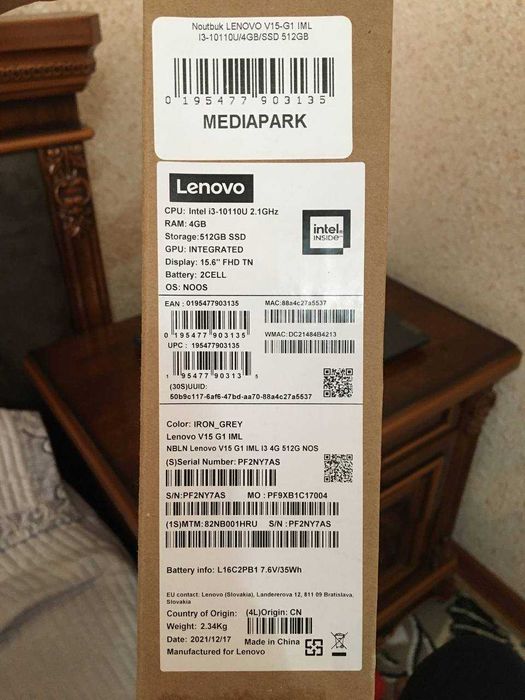 LENOVA i3 4gb 512 gb