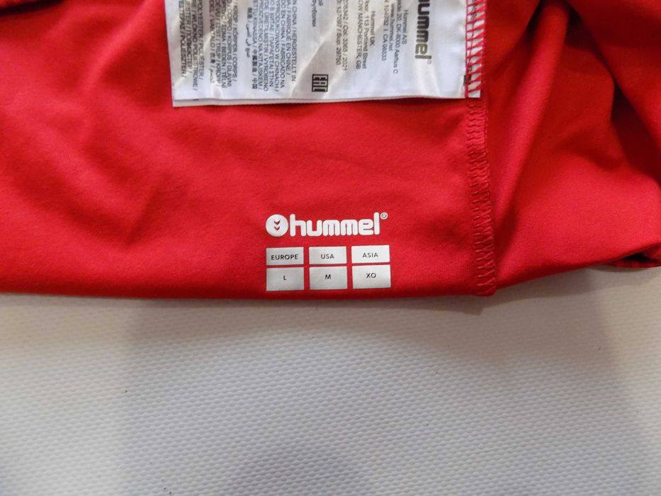 футболна тениска denmark kjaer #4 hummel екип блуза мъжка оригинална L