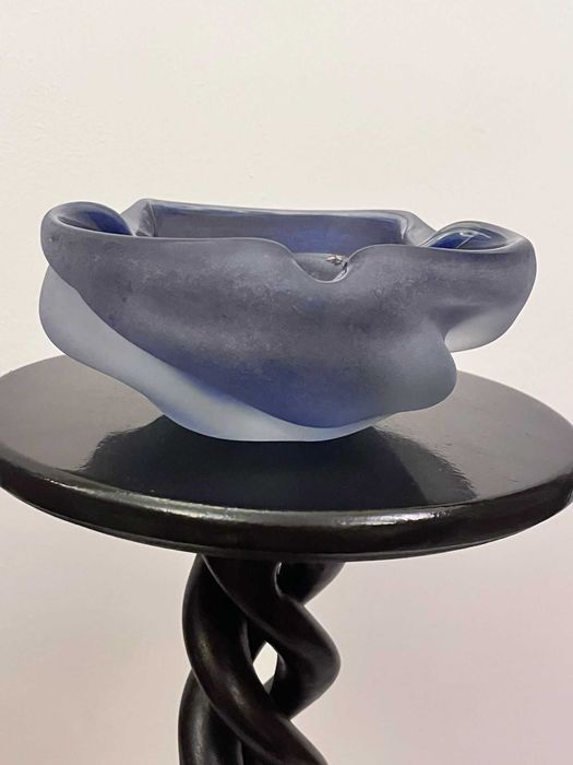 Centru de masa cristal bizonat MURANO bibelou bibelouri scrumiera