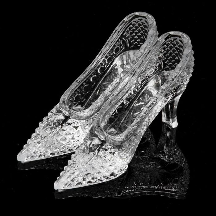 Туфельки для Золушки Статуэтки декоративные Хрусталный Новый 10штук