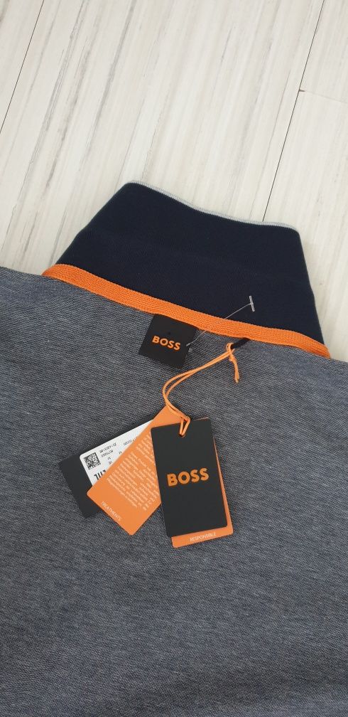 Hugo Boss PeOxford Pique Cotton Mens Size M НОВО! ОРИГИНАЛНА Тениска!