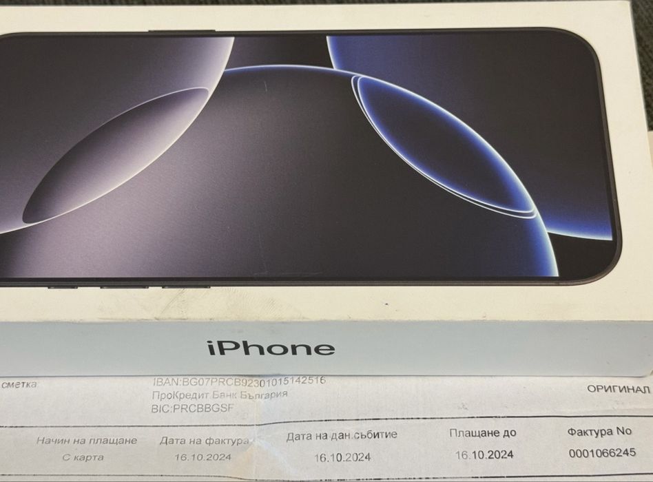 КАТО НОВ 256GB iPhone 16 Pro Max iStyle Гаранция 2026г. Black