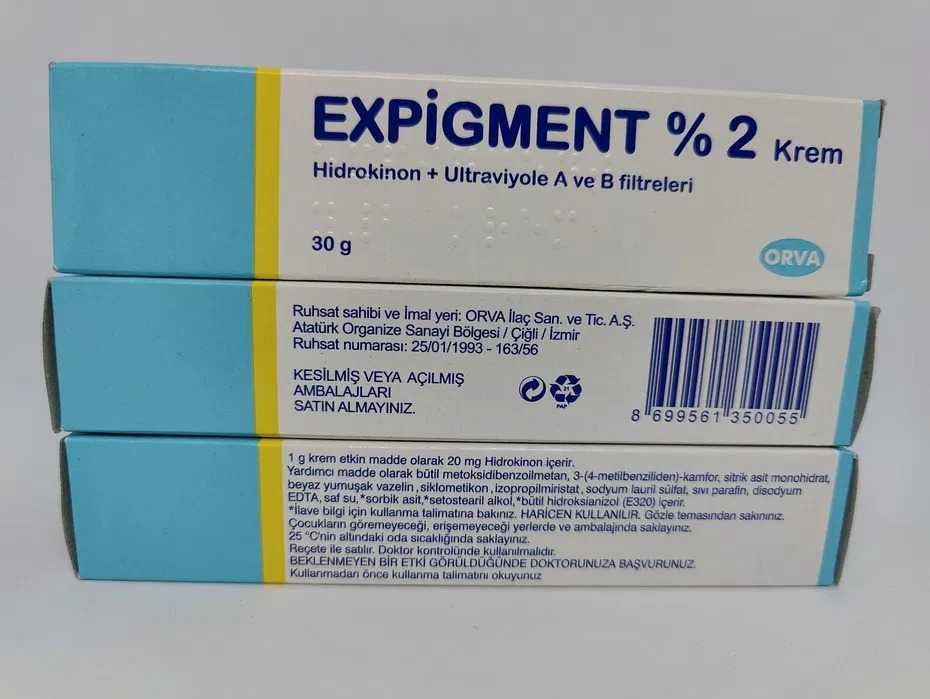 Expigment ORVA 2% Hidrochinona Cr 30g pete pigmentare solare melasma