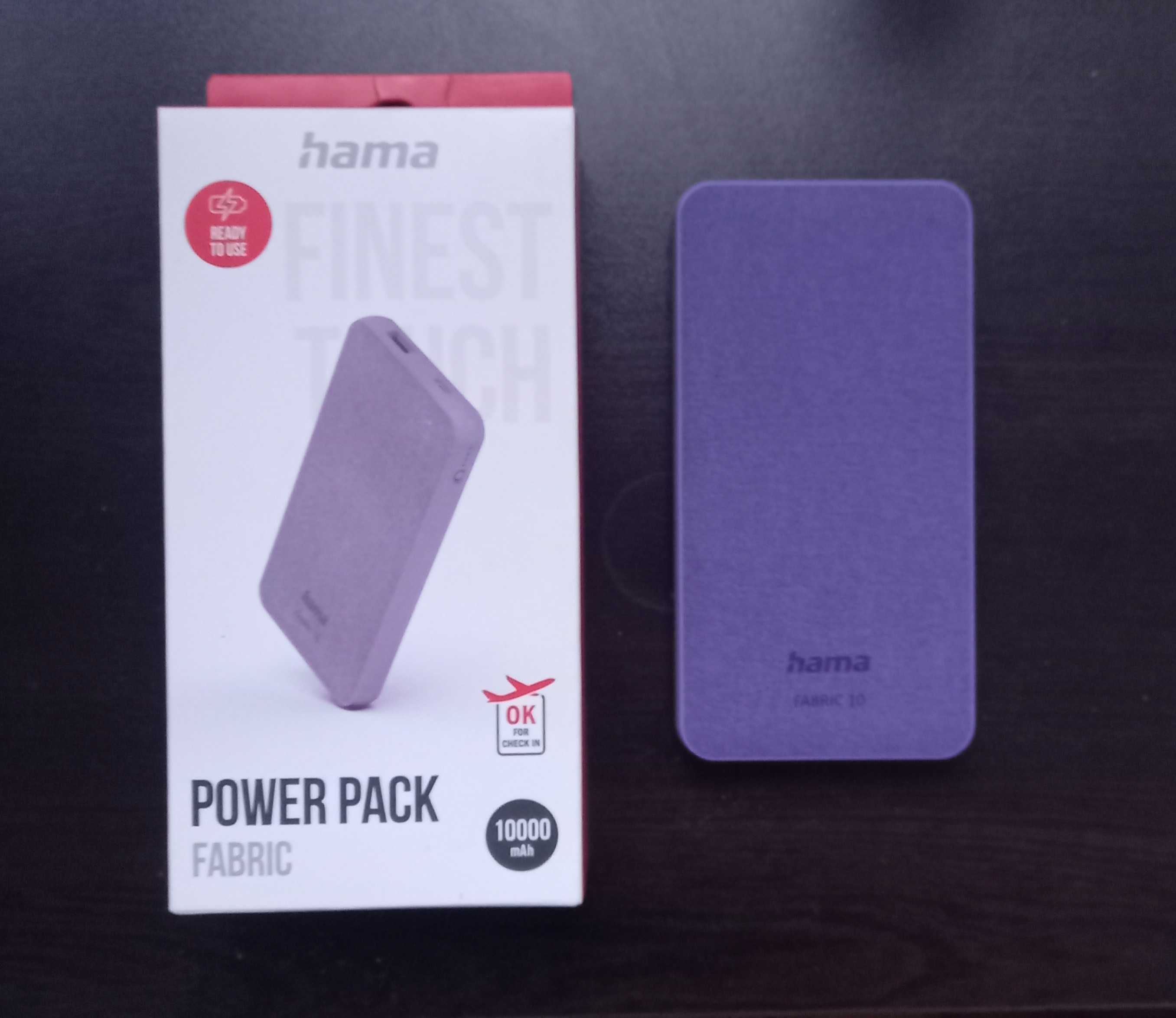 Hama-външна батерия- 10000 mAh-PowerPackFabric10