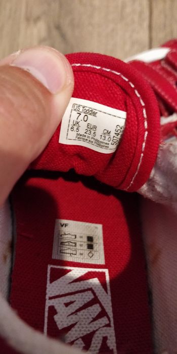 Tenisi de pânză Vans, pentru fete, marimea 23.5