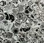 Черно бели стикери/ Black and white stickers