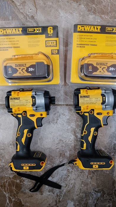 2buc dewalt DCF860 și două baterii de 6A