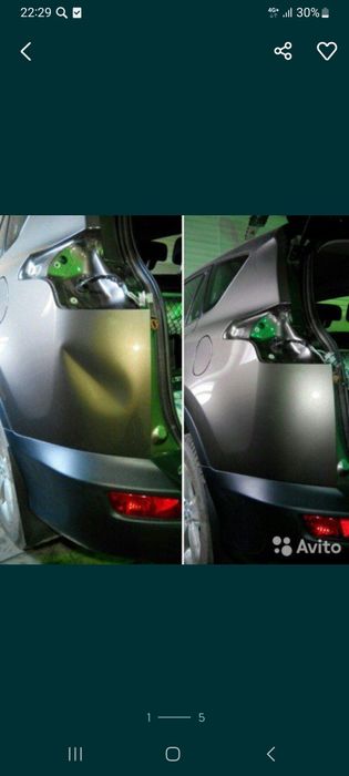 Удаление вмятин без покраски