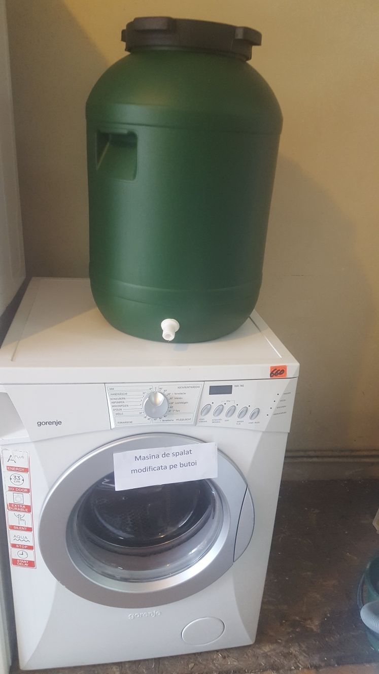 Mașina de spălat modificată pe butoi Gorenje