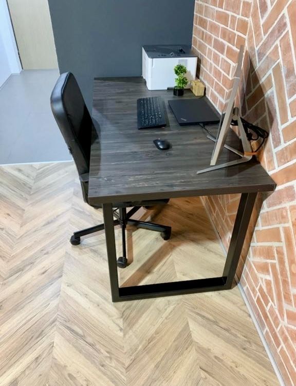 Set 2 picioare masa stil scandinav, vopsite in camp electrostatic