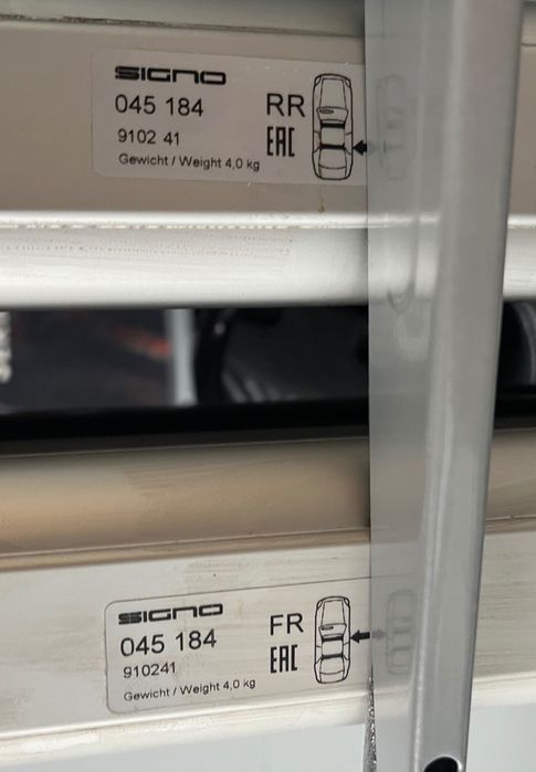 Напречни греди Atera Signo за Mercedes CLS и ски багажник Atera Nova 6