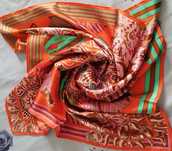 Esarfa patrata Les Sangle de Phoebus multicolora