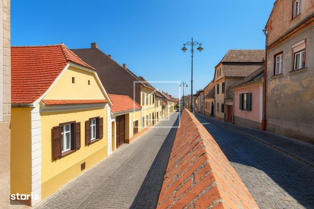 Apartament 4 camere  74 mp, curte si pivinta in Centrul Istoric SB