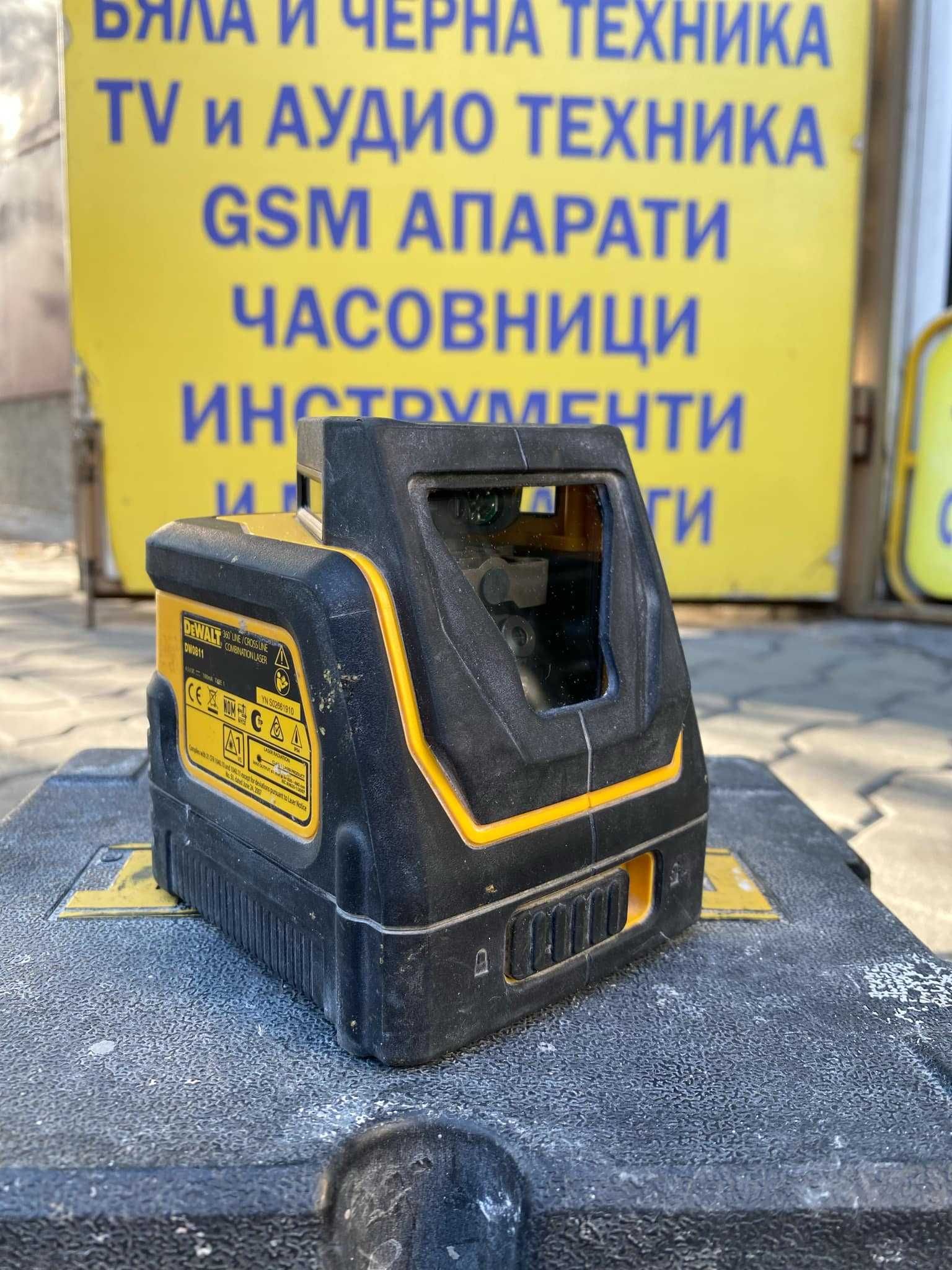 Линеен лазерен нивелир DeWALT DW0811, 30 м, 0.4 мм/м