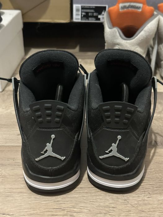 Jordan 4 Black canvas