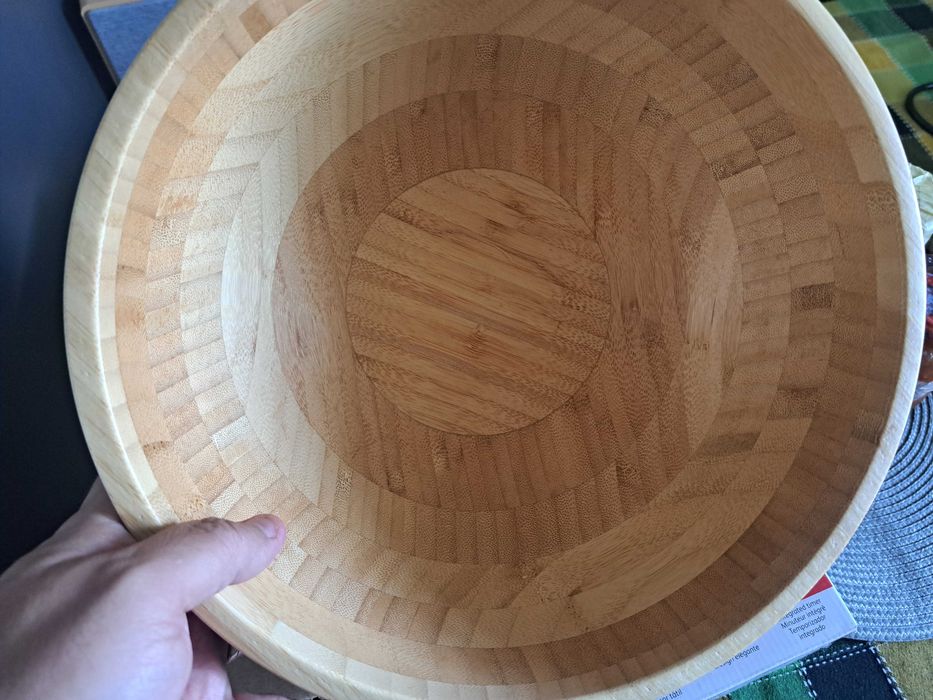 Bol frumos si mare din bambus, 27.5 cm