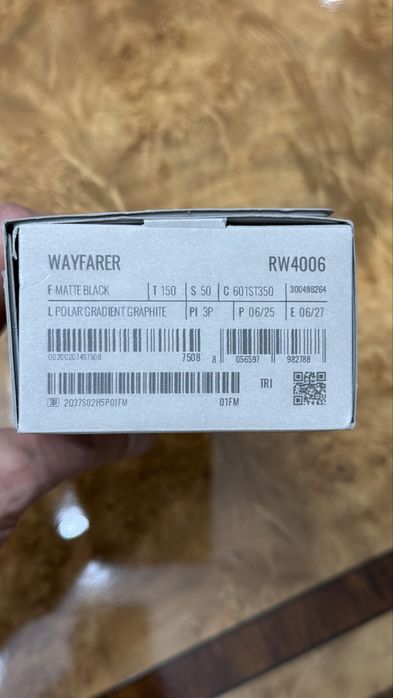 Ray Ban Meta WAYFARER mathblack/Graphite