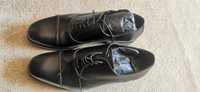 Pantofi negri din piele Massimo Dutti tip Oxford, puțin purtați, ca n