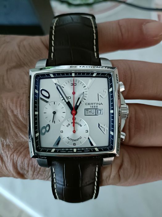 Certina DS Podium Chronograf Square Automatic Valjoux 7750