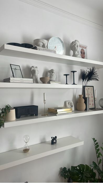 4 rafturi LACK albe 190x26 cm IKEA
