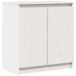 Dulap lateral, alb, 60x36x65 cm, lemn masiv de pin
