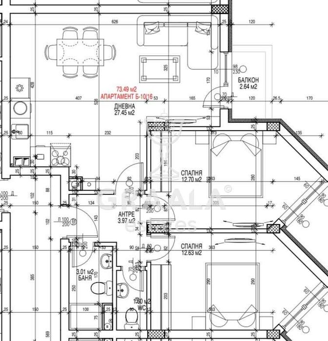 Продава се Тристаен апартамент в София, Витоша - 88 кв.м за 2023 €/кв.м - Снимка #2