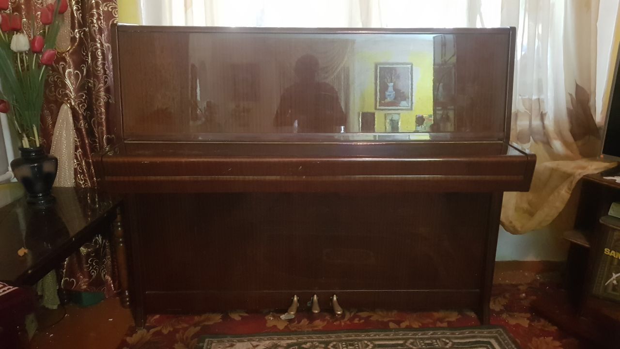 Коричнефое пианино Petrof