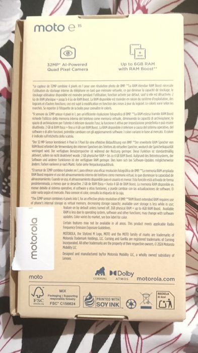 Motorola e15 nou