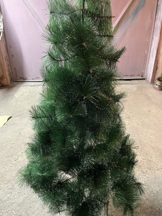 Елка 1.5 м мишура 1 ,8 м елочные шары золотистые набор из 100 шаров