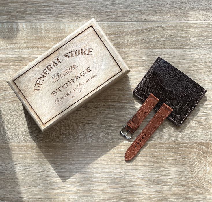 Curea de ceas 20 mm din piele de crocodil cu captuseala Zermatt