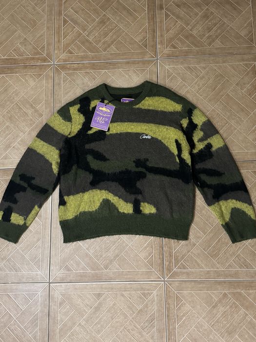 Corteiz Mohair Camo Sweater