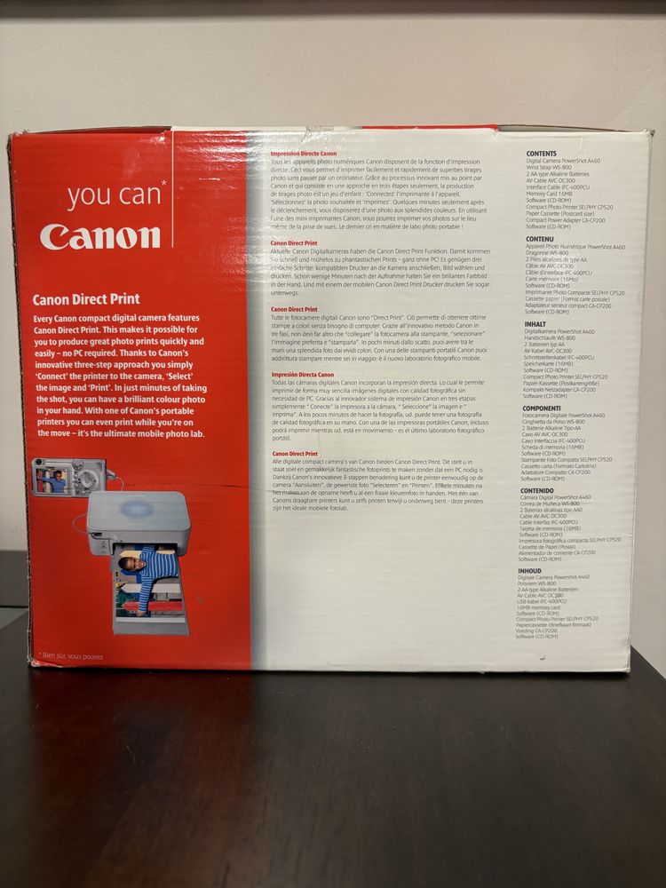 Cannon PowerShot A460 + printer SELFY CP520