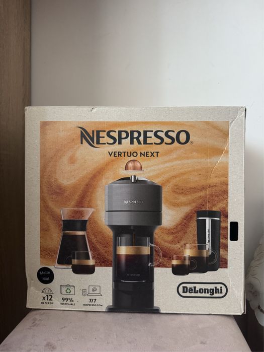 Espressor Nespresso Vertuo Next Alb Lucios Impecabil