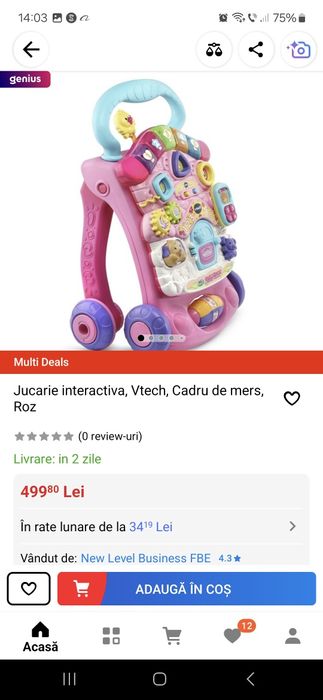 Antemergator Vtech - Educativ, roz